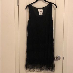 Black flapper dress
